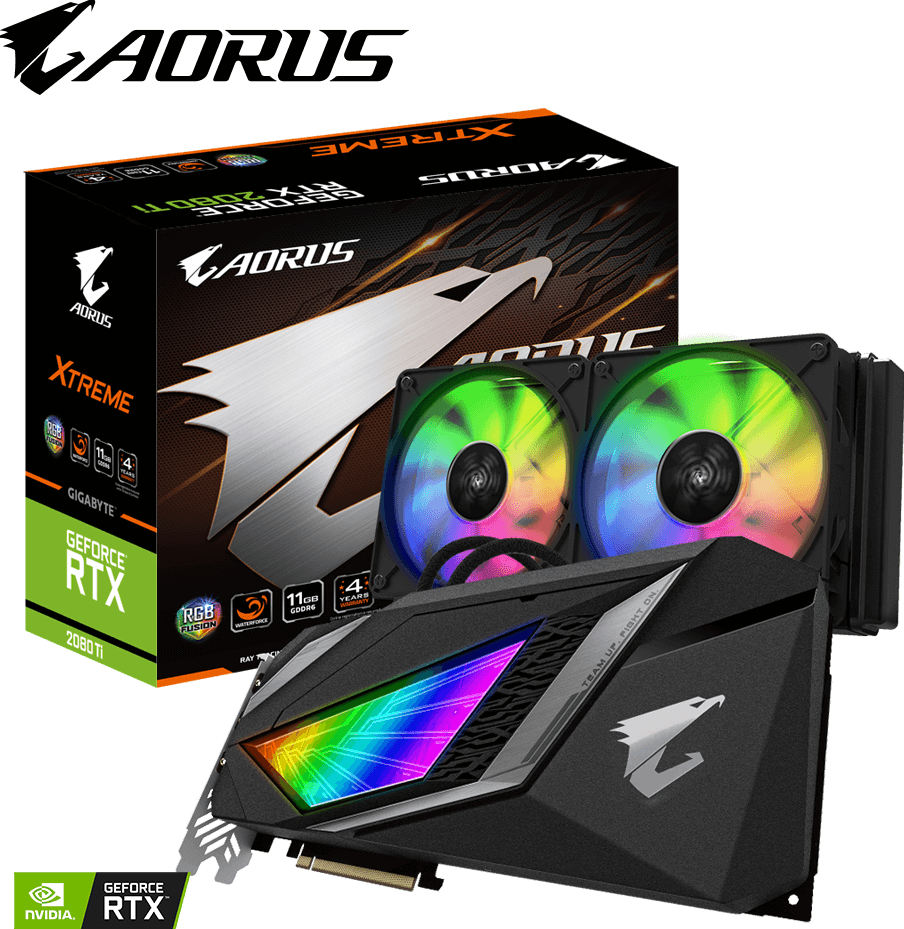 グラフィックボード・グラボ・ビデオカード AORUS RTX2080Ti Xtreme AORUS GeForce RTX™ 2080 Ti XTREME WATERFORCE 11G - GIGABYTE Global