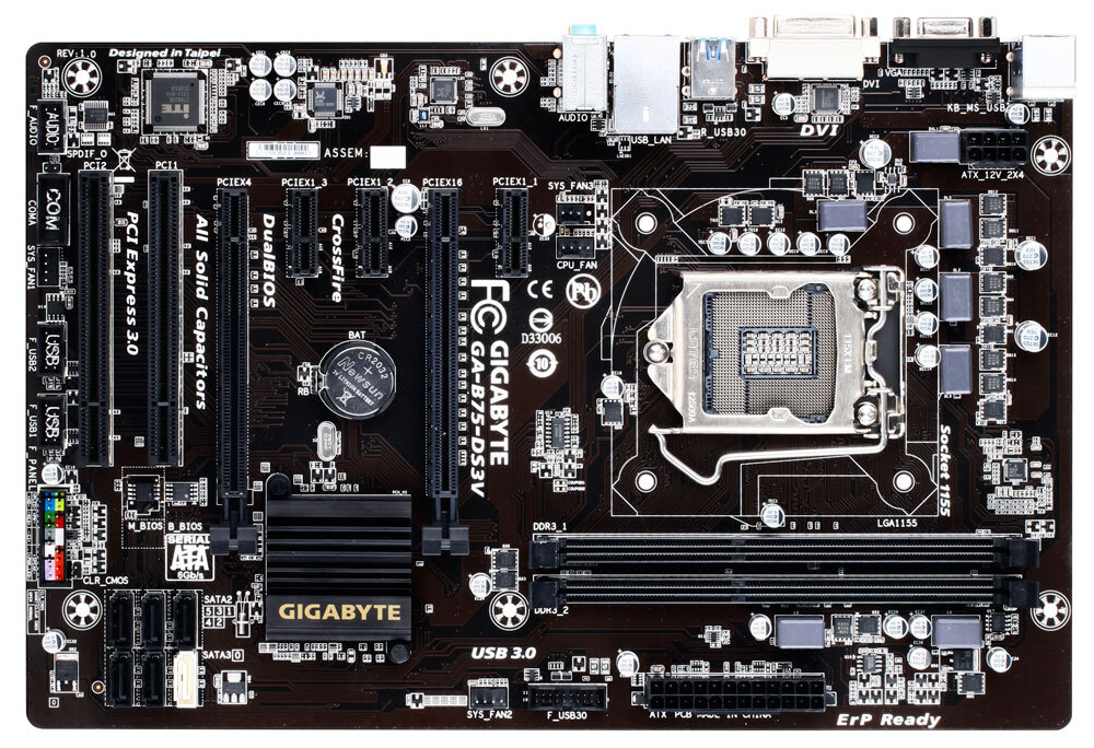 GA B75 DS3V rev. 1.0 Gallery Motherboard GIGABYTE Global