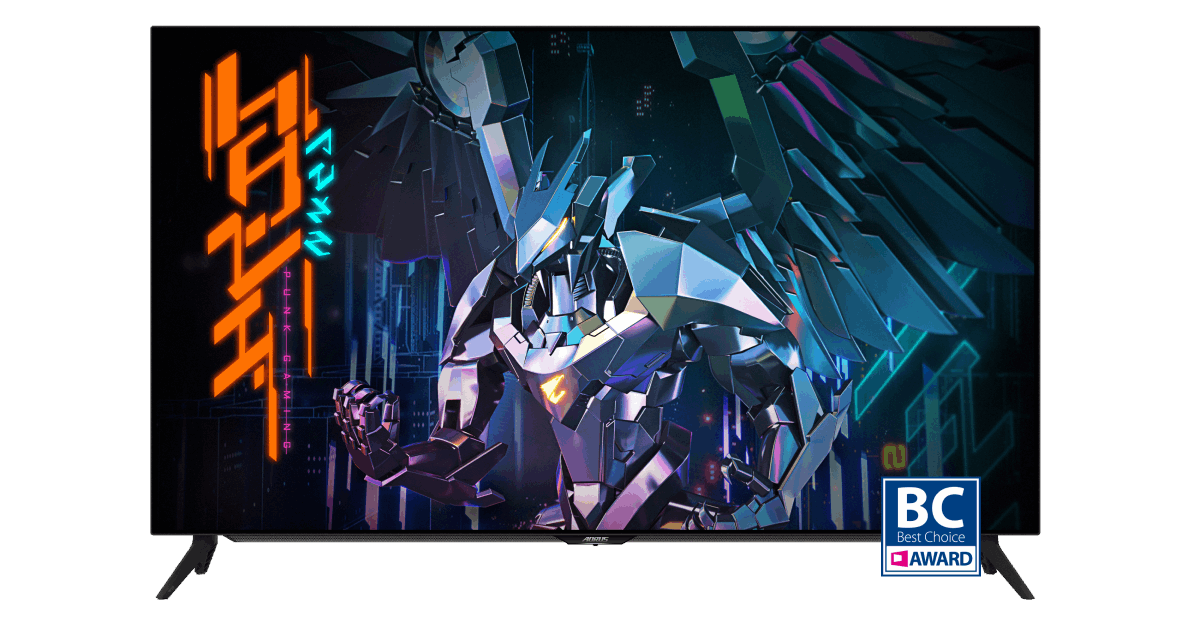 شاشة الألعاب AORUS FO48U تفوز بجائزة أفضل اختيار بمعرض كمبيوتكس 2022