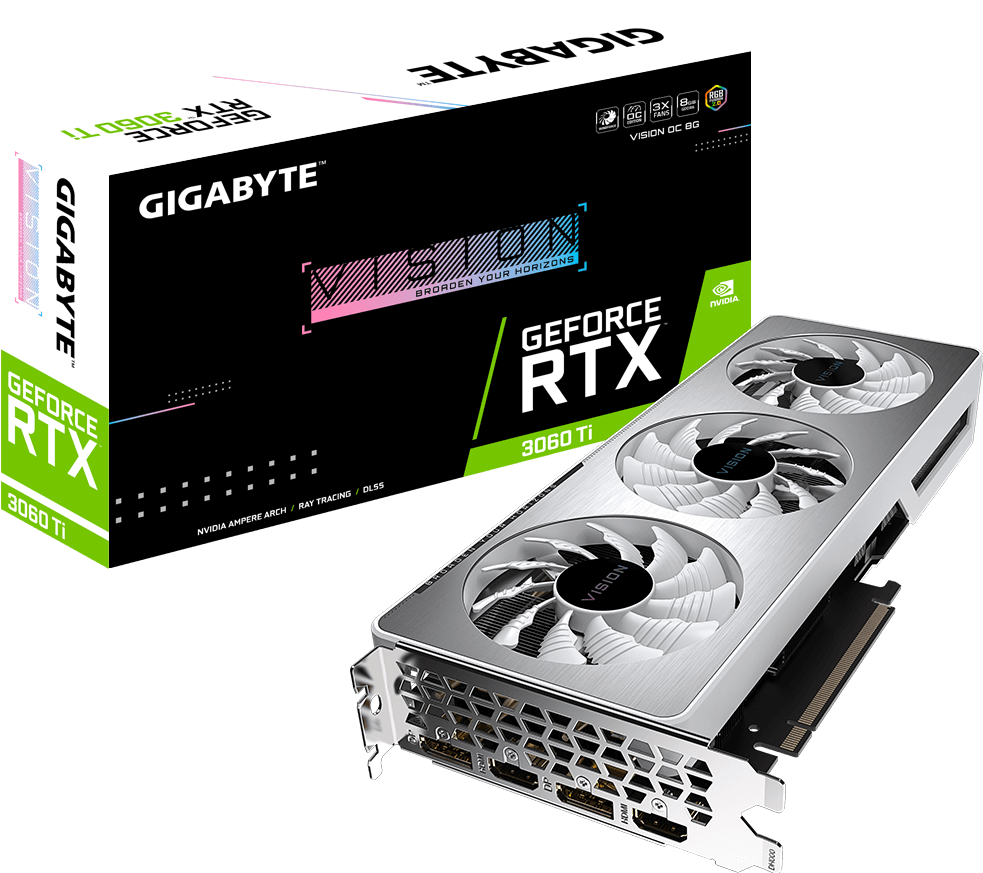 GeForce RTX™ 3060 Ti VISION OC 8G (Rev. 1.0) - GIGABYTE Japan