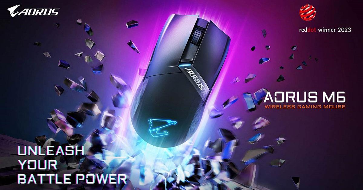 GIGABYTE Launched AORUS M6 Lightweight Wireless Gaming Mouse