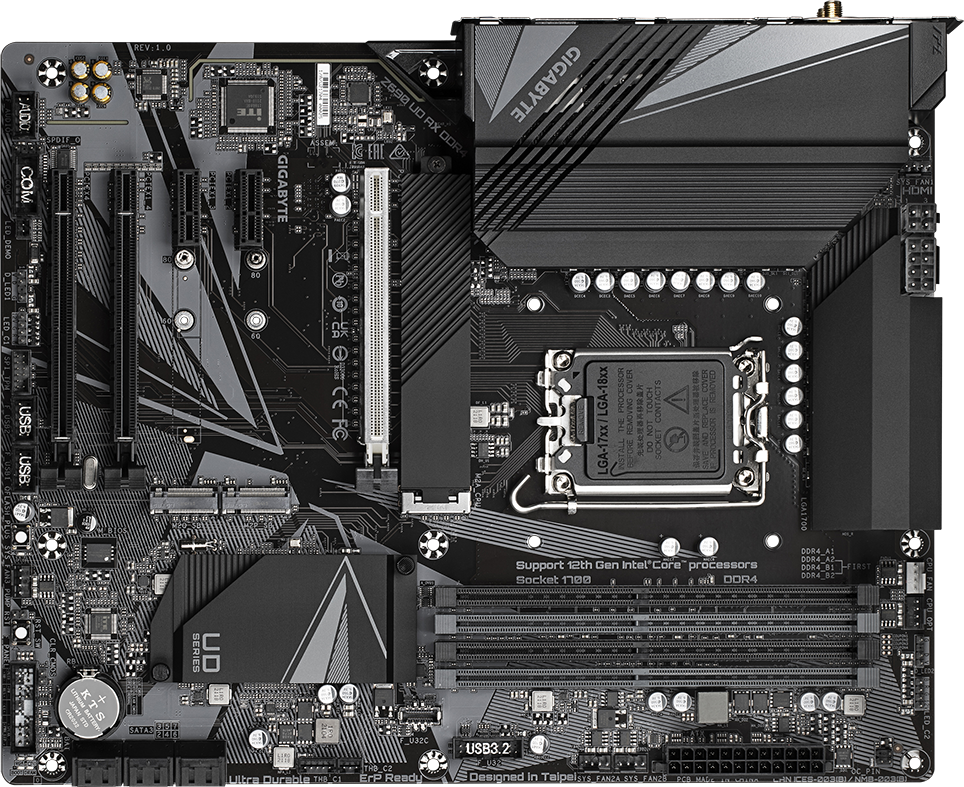 i7-13700K + Z690 UD AX + DDR5 16gb×2元箱付き Z690 UD AX DDR4 (Rev. 1.x) Motherboard - GIGABYTE U.S.A.
