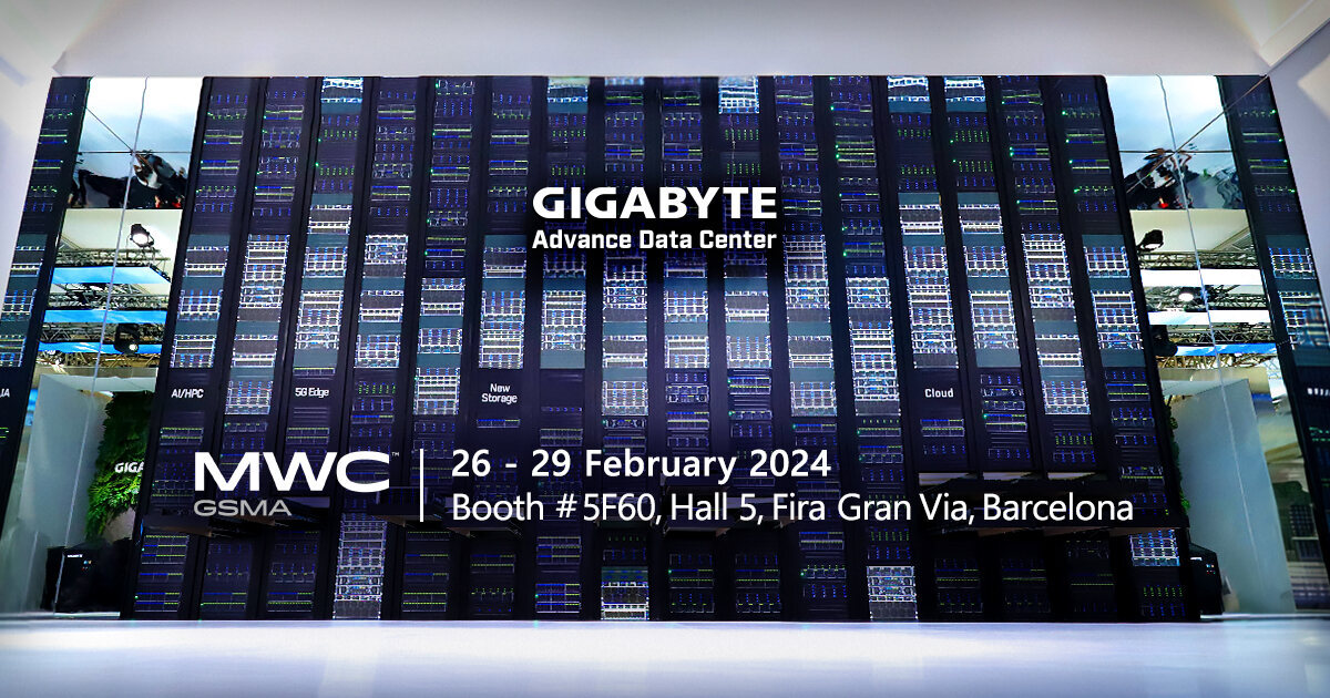 Inviting the AI-powered 5G Era, GIGABYTE will Present Next-Gen Servers for AI/HPC, Telecom, and Green Computing Solutions at MWC 2024