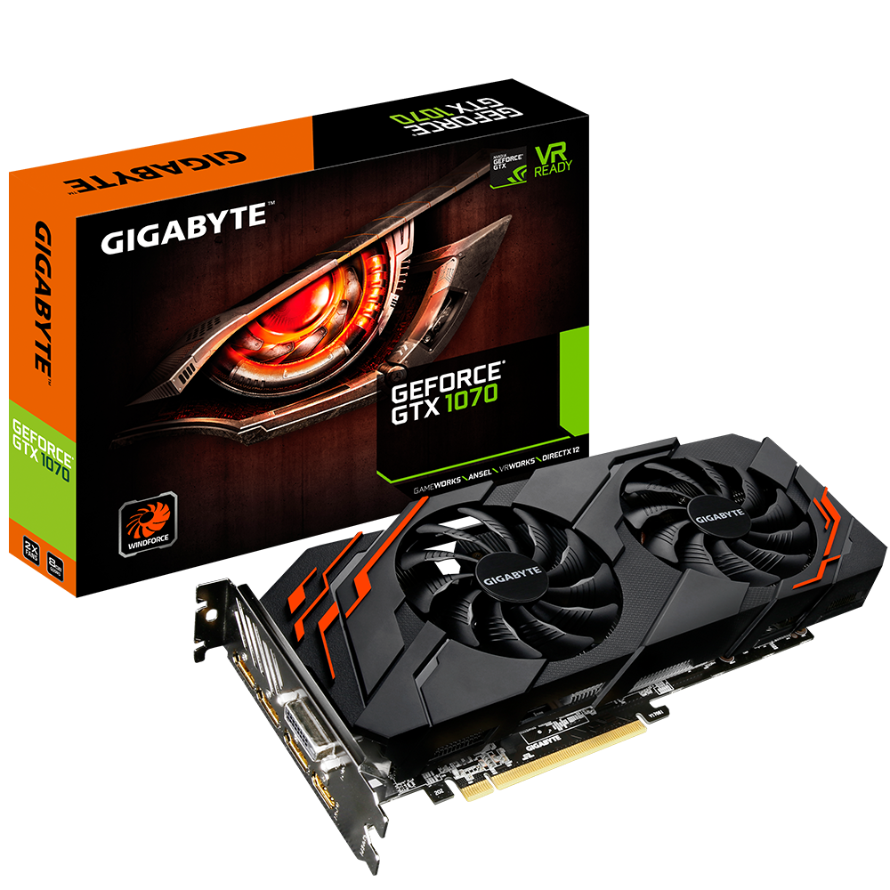 GeForce® GTX 1070 WINDFORCE 8G｜AORUS - GIGABYTE Argentina