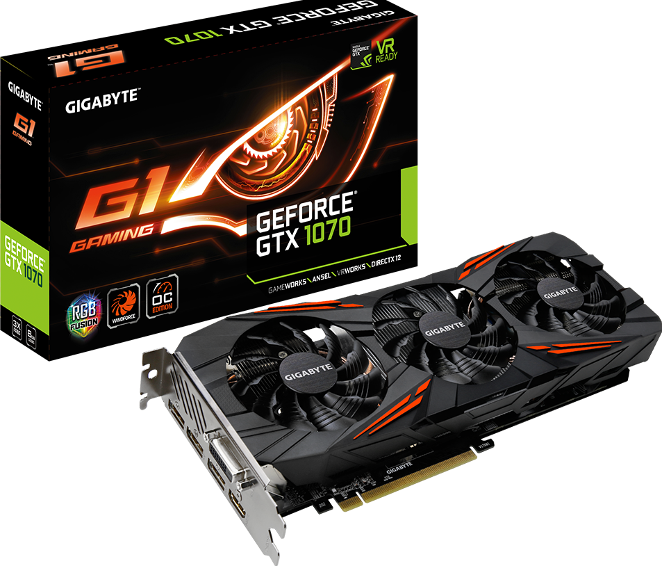 Graphics Card - GeForce® GTX 1070 G1 Gaming 8G