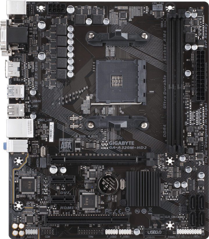 GA-A320M-HD2 (Rev. 1.0) マザーボード サポート - GIGABYTE Japan