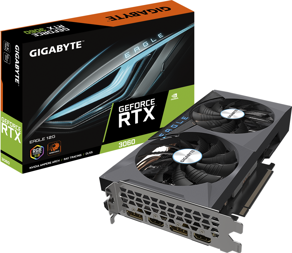 動作確認済み　RTX3060 12GB GIGABYTE EAGLE GeForce RTX™ 3060 EAGLE 12G (Rev. 1.0) - GIGABYTE Global