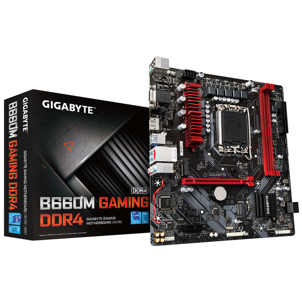 Carte Mère Gigabyte B660M GAMING DDR4 mATX LGA1700 DDR4 USB3.2 M.2