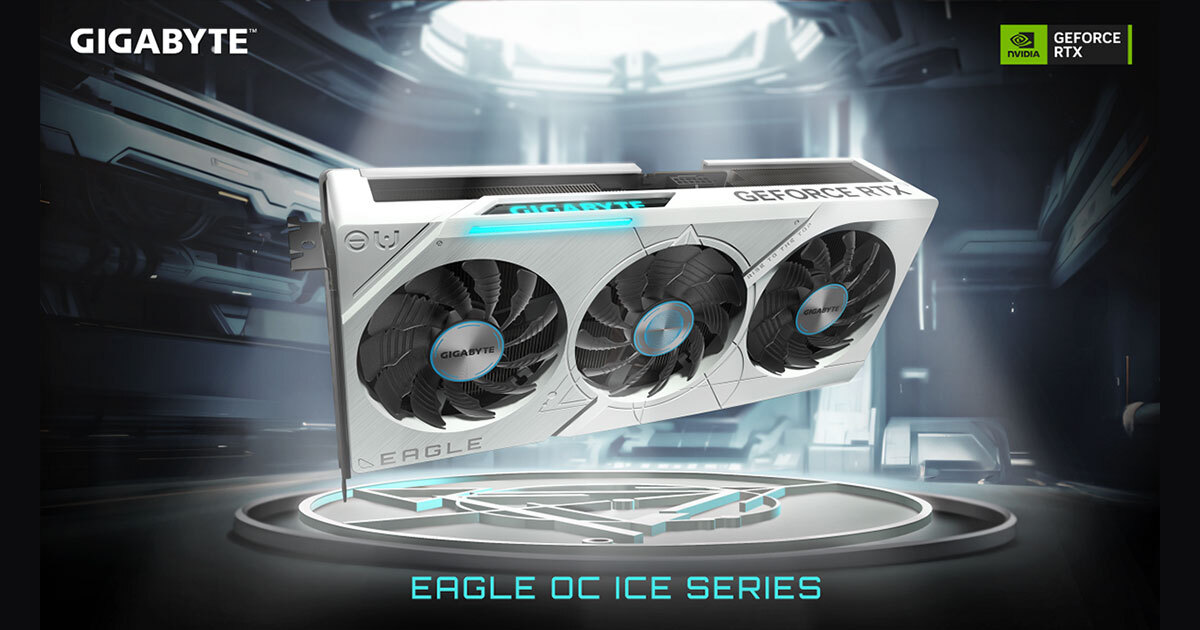 GIGABYTE lance les cartes graphiques GeForce RTX 40 EAGLE OC de la gamme ICE