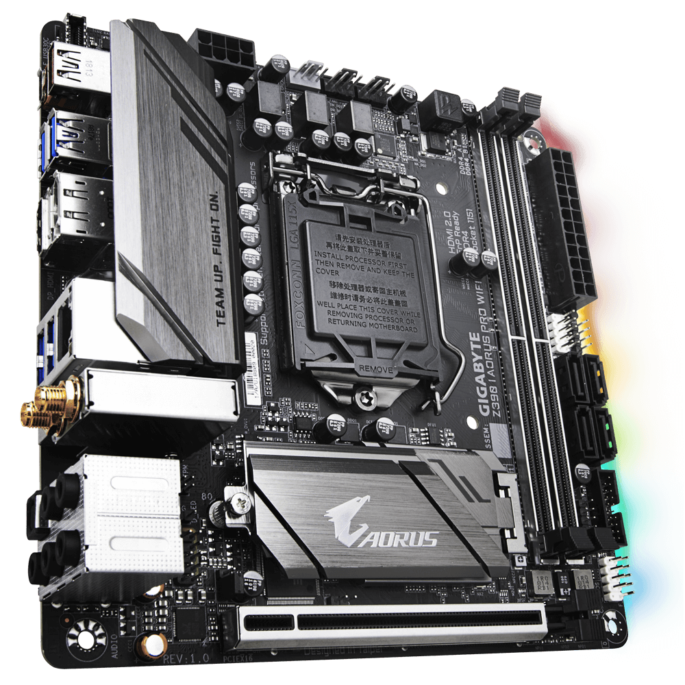 マザーボード GIGABYTE Z390 I AORUS PRO WIFI Mini-ITX Z390 I AORUS PRO WIFI (rev. 1.0) 主な特徴 | マザーボード