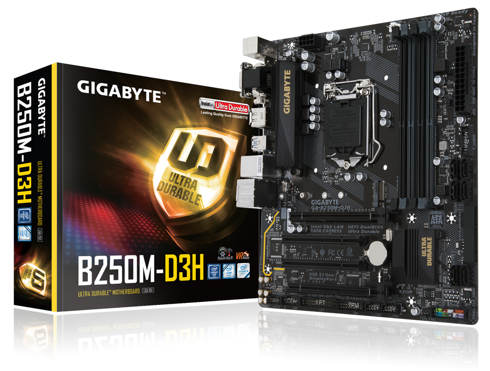 GA-B250M-D3H (rev. 1.0) 主な特徴 | マザーボード - GIGABYTE Japan