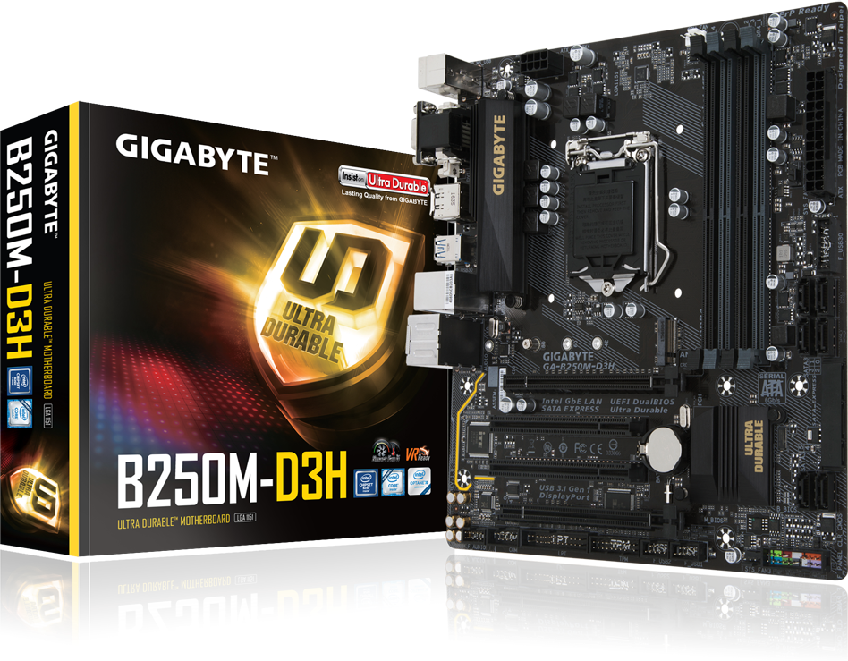 Moederbord - GA-B250M-D3H
