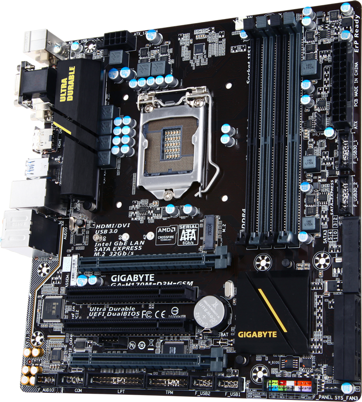 GA-H170M-D3H-GSM (Rev. 1.0) Motherboard Specifications - GIGABYTE