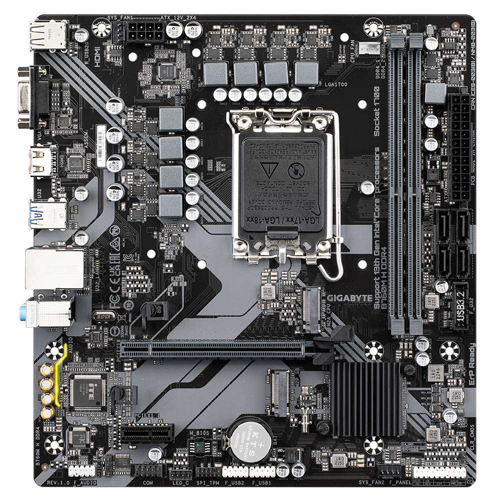 【新品】GIGABYTE B760M H DDR4 マザーボード B760M H DDR4 (rev. 1.0) 主な特徴 | マザーボード - GIGABYTE Japan