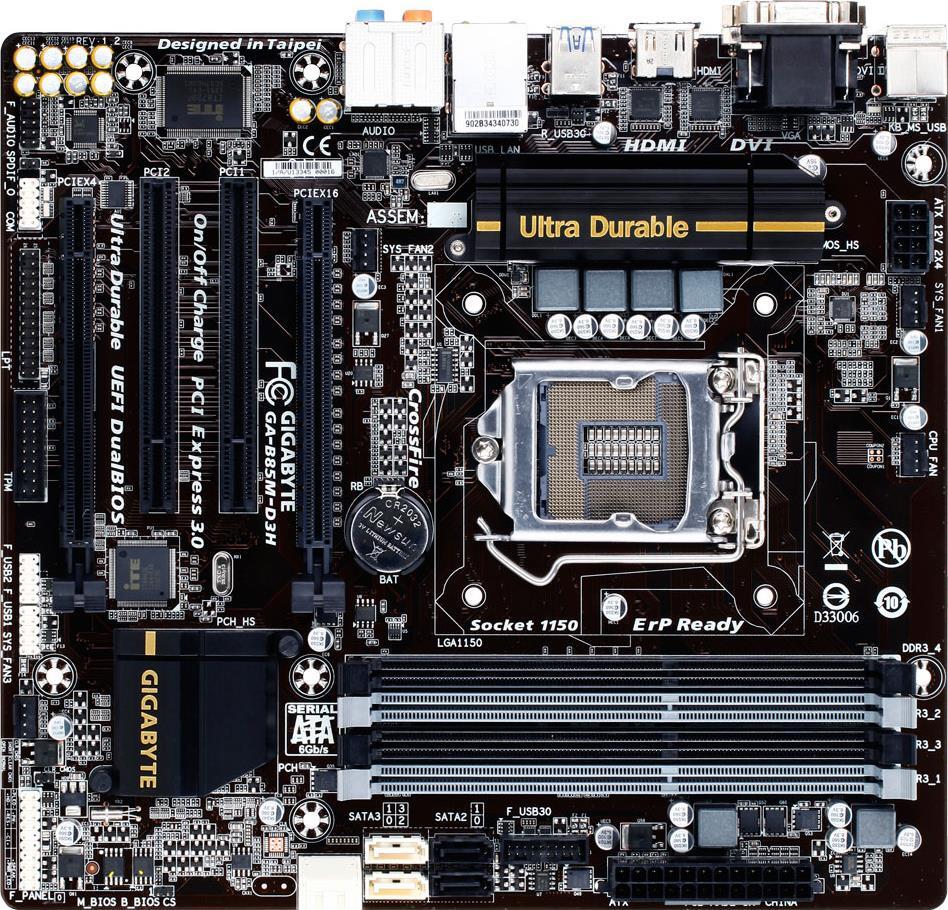 GA-B85M-D3H (Rev. 1.2) マザーボード - GIGABYTE Japan