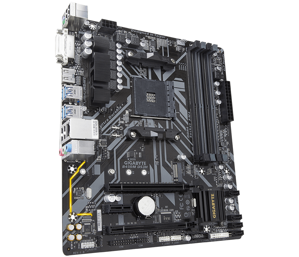 GIGABYTE B450M DS3H Motherboard AORUS GIGABYTE USA