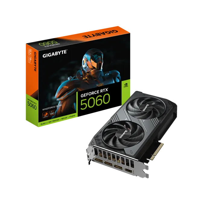 GIGABYTE RTX 5060 8GB WINDFORCE OC N5060WF2OC-8GD