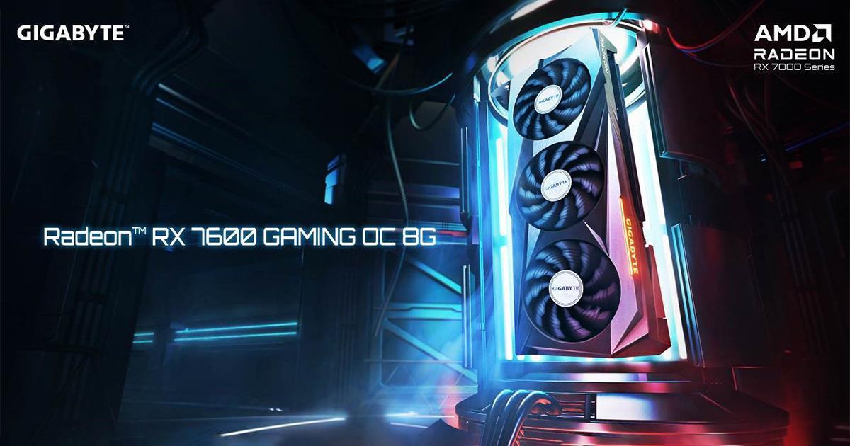 GIGABYTE lance les cartes graphiques AMD Radeon™ RX 7600
