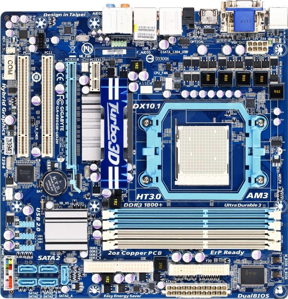 Tarjetas Madre - GA-880GM-UD2H