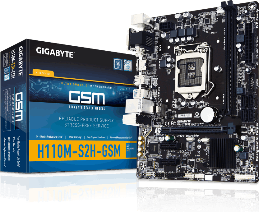 Motherboard - GA-H110M-S2H-GSM