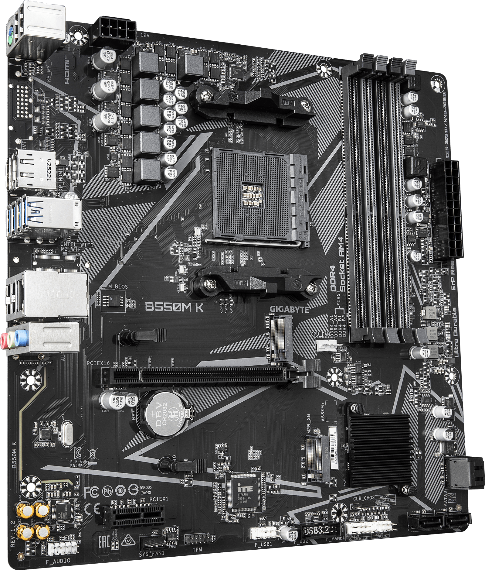 B550M K (Rev. 1.2) マザーボード - GIGABYTE Japan