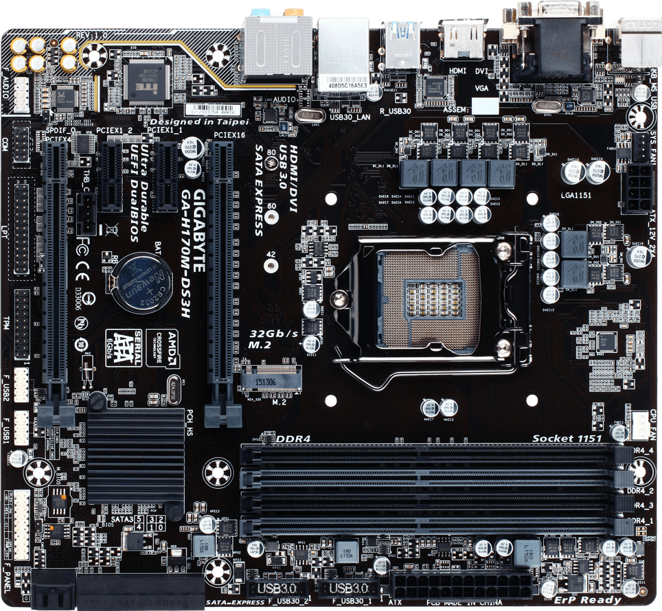 GA-H170M-DS3H (Rev. 1.0) Motherboard - GIGABYTE United States