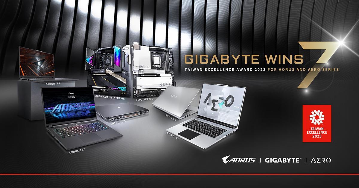 GIGABYTE Wins 7 Taiwan Excellence Award 2023 Once Again