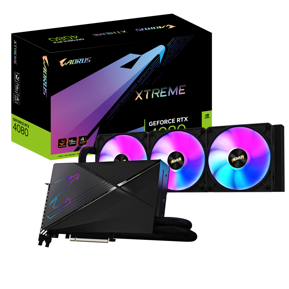 AORUS GeForce RTX 4080 16G Xtreme Waterforce AORUS