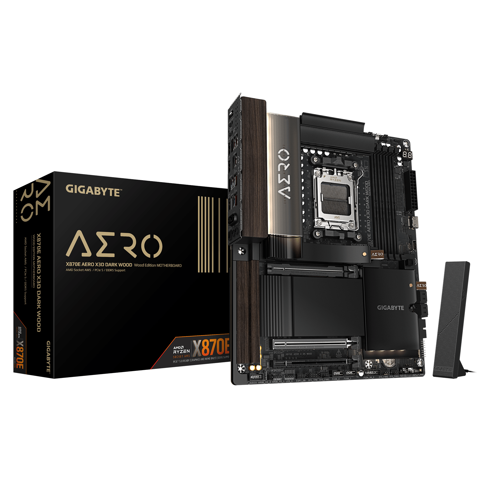 X870E AERO X3D DARK WOOD