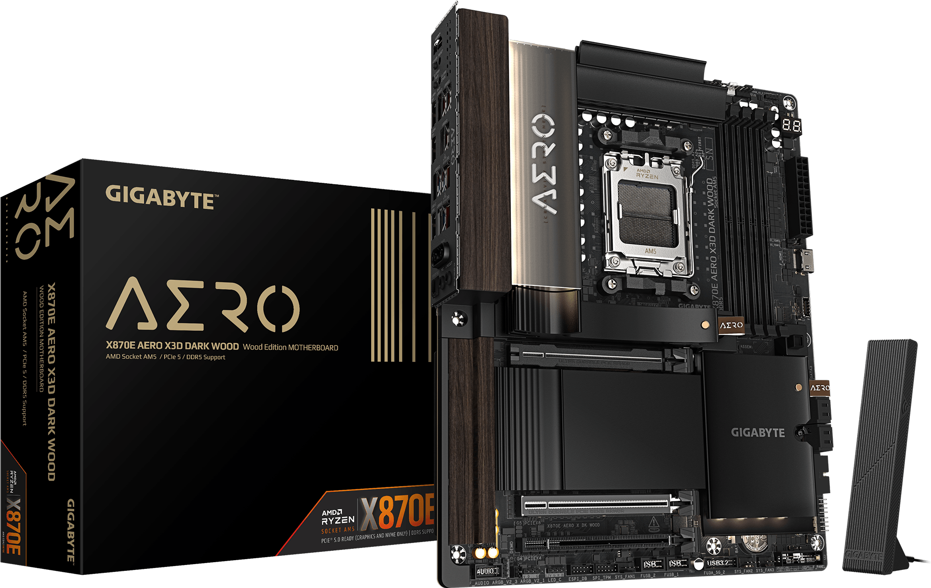 X870E AERO X3D DARK WOOD Motherboard - GIGABYTE Global