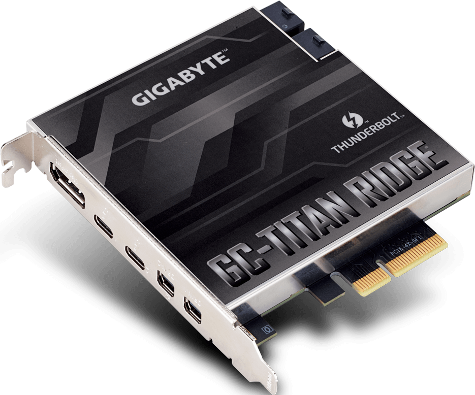 PCパーツ GIGABYTE GC-TITAN RIDGE Thunderbolt3 GC-TITAN RIDGE (Rev. 1.0) PC Accessory - GIGABYTE U.S.A.