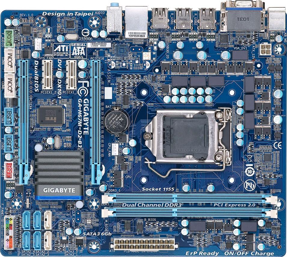 Motherboard - GA-H67M-D2-B3