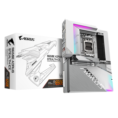 【現金支払いで5000円引き】マザーボード　GIGABYTE B650E AORUS STEALTH ICE 背面コネクタ・ホワイト基板採用 GIGABYTE AORUS B650E STEALTH 背面配線マザーボード発売 | ニュース