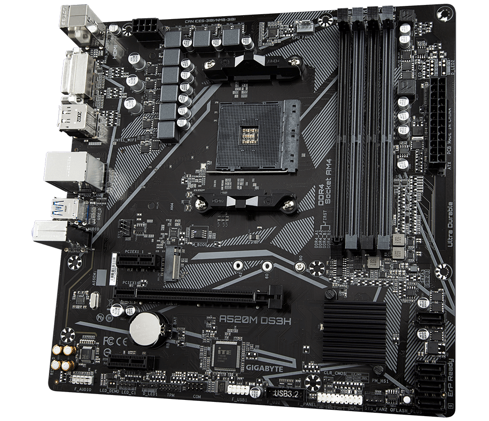 GIGABYTE A520M DS3H Motherboard AORUS GIGABYTE Global