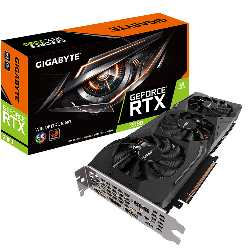 美品 GIGABYTE GeForce RTX2080 WINDFORCE 8G