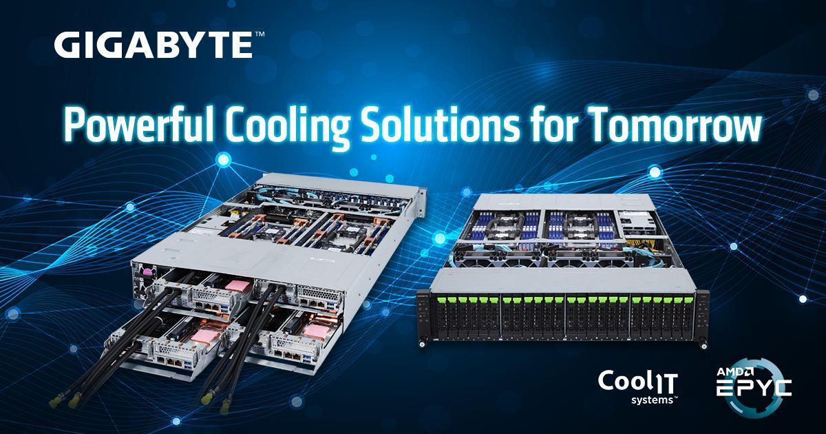 GIGABYTE se lance dans les serveurs haute densité à refroidissement liquide
