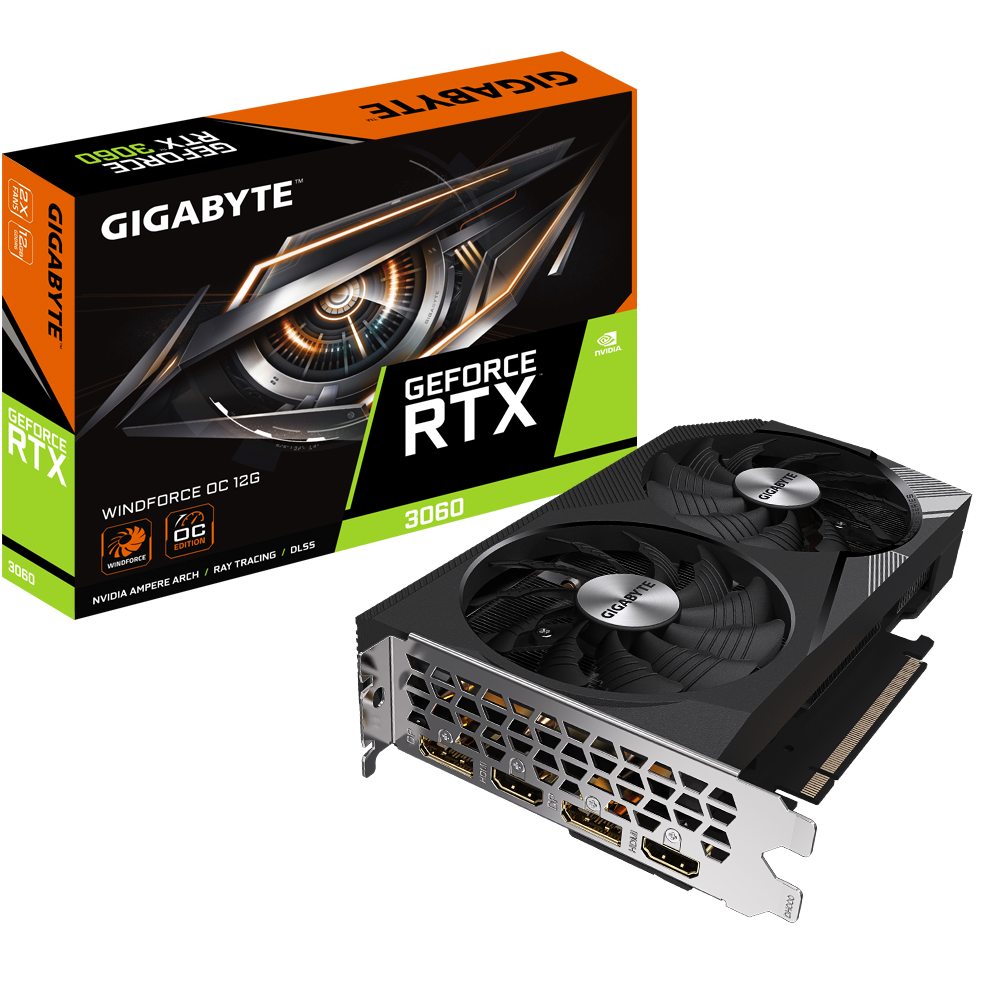 グラフィックボード・グラボ・ビデオカードGigabyte RTX3060 12GB OC(ver2.0)