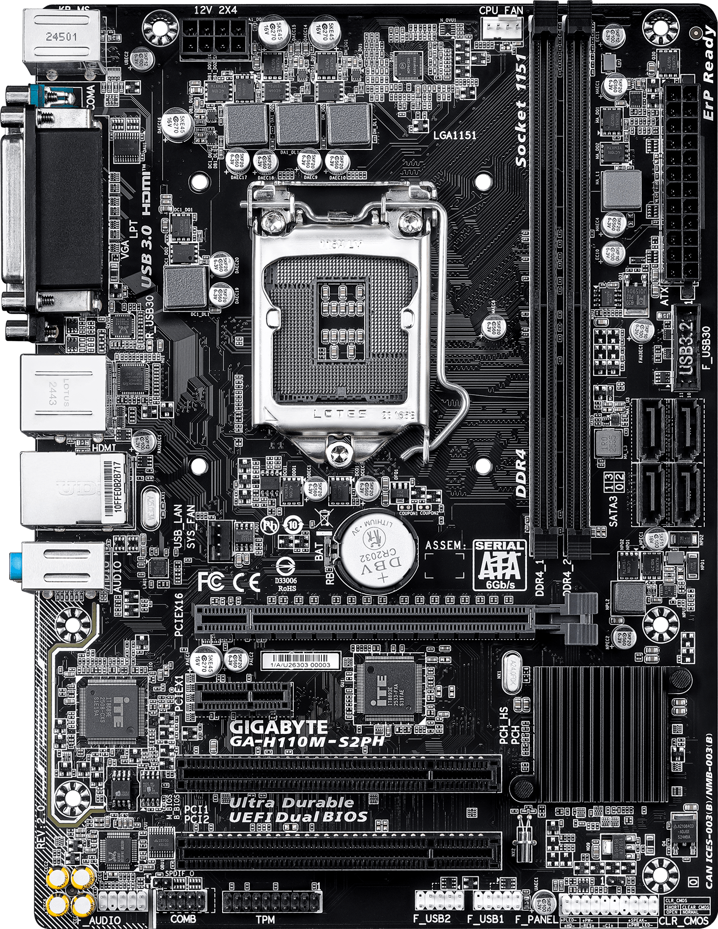 Motherboard - GA-H110M-S2PH