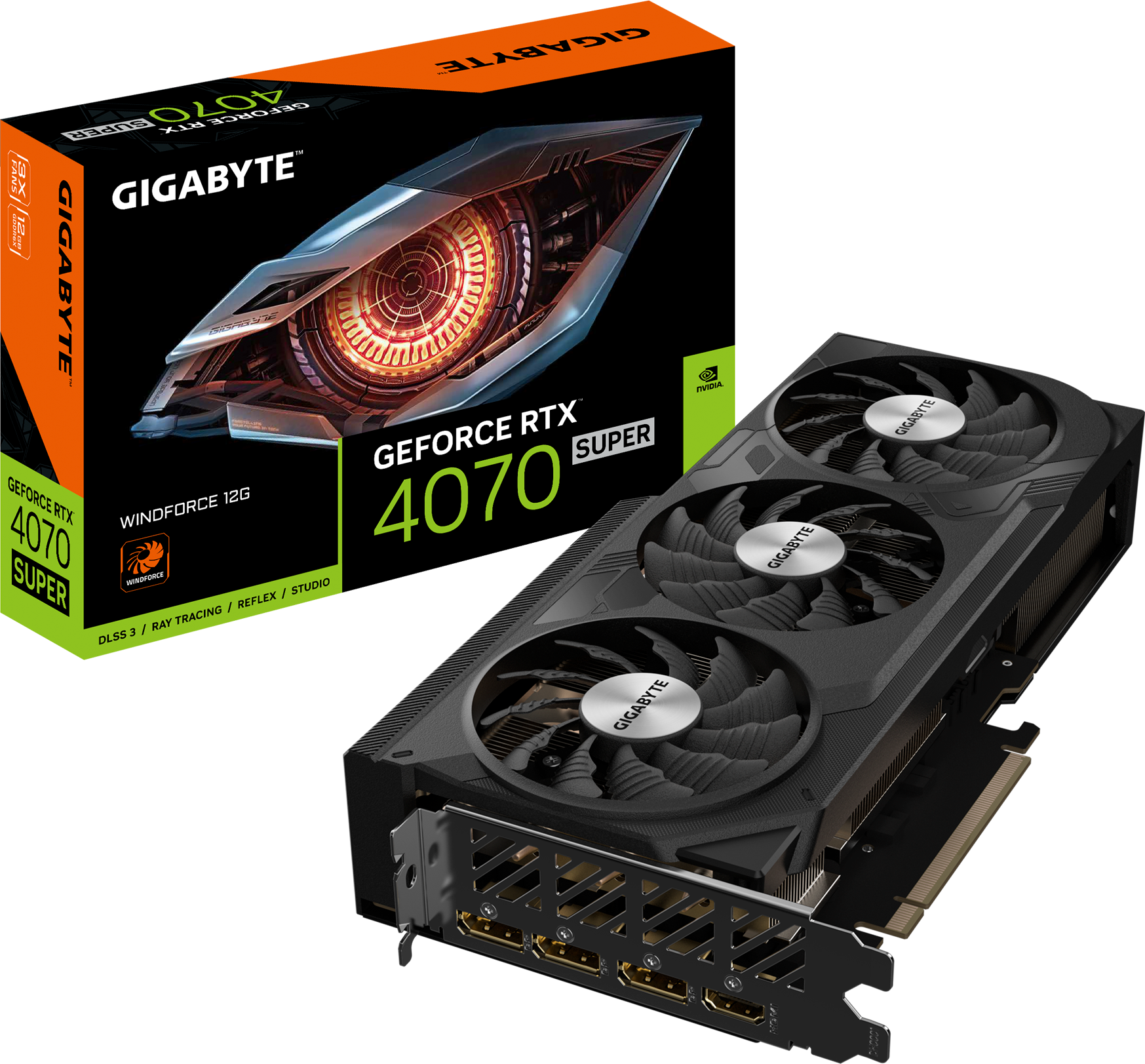 GeForce RTX™ 4070 SUPER WINDFORCE 12G Ekran Kartı - GIGABYTE Turkey