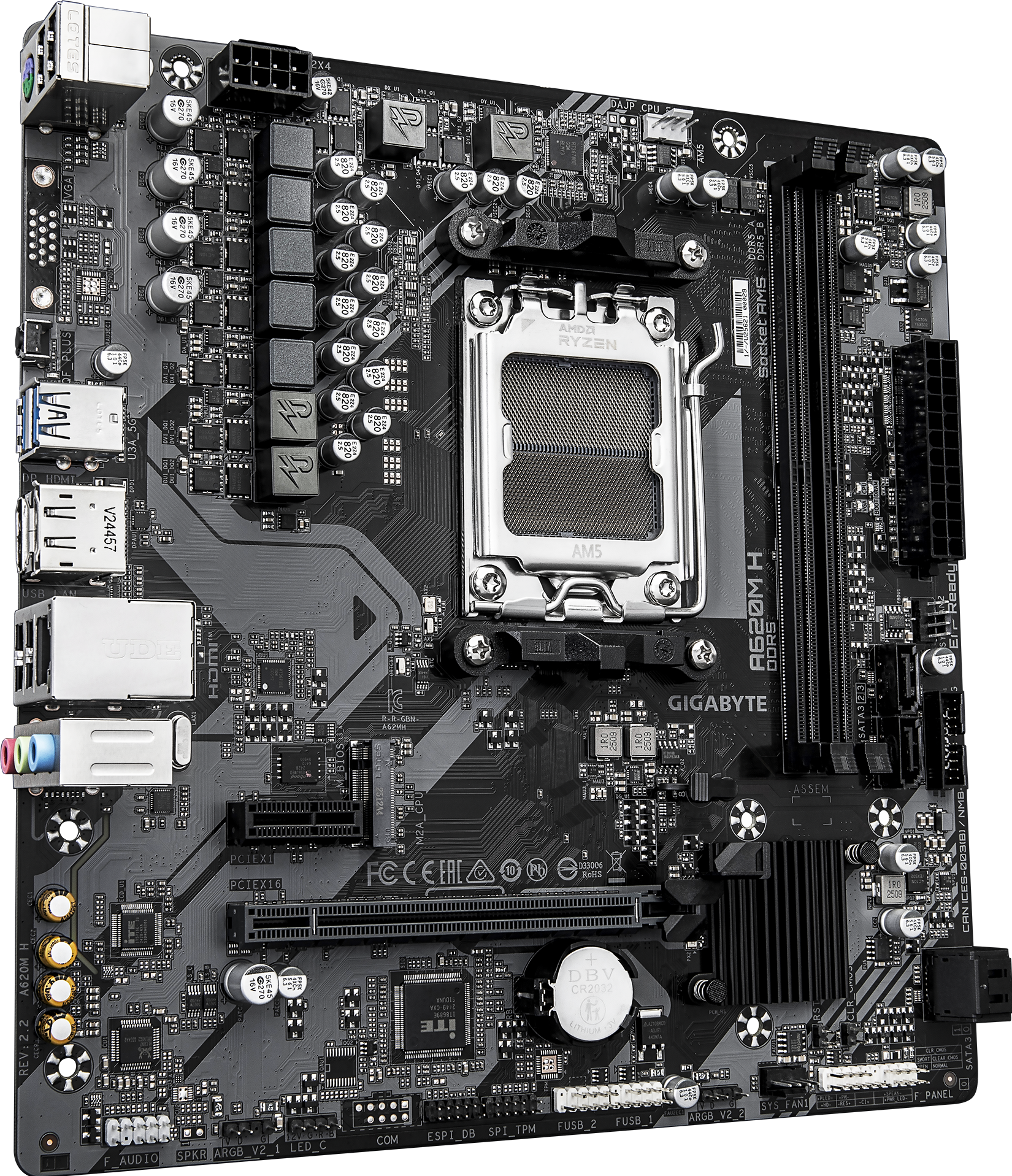 A620M H (Rev. 2.2) マザーボード - GIGABYTE Japan