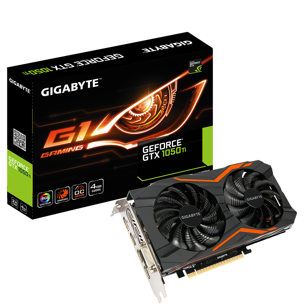 GeForce® GTX 1050 Ti G1 Gaming 4G Key Features | Card - GIGABYTE Global