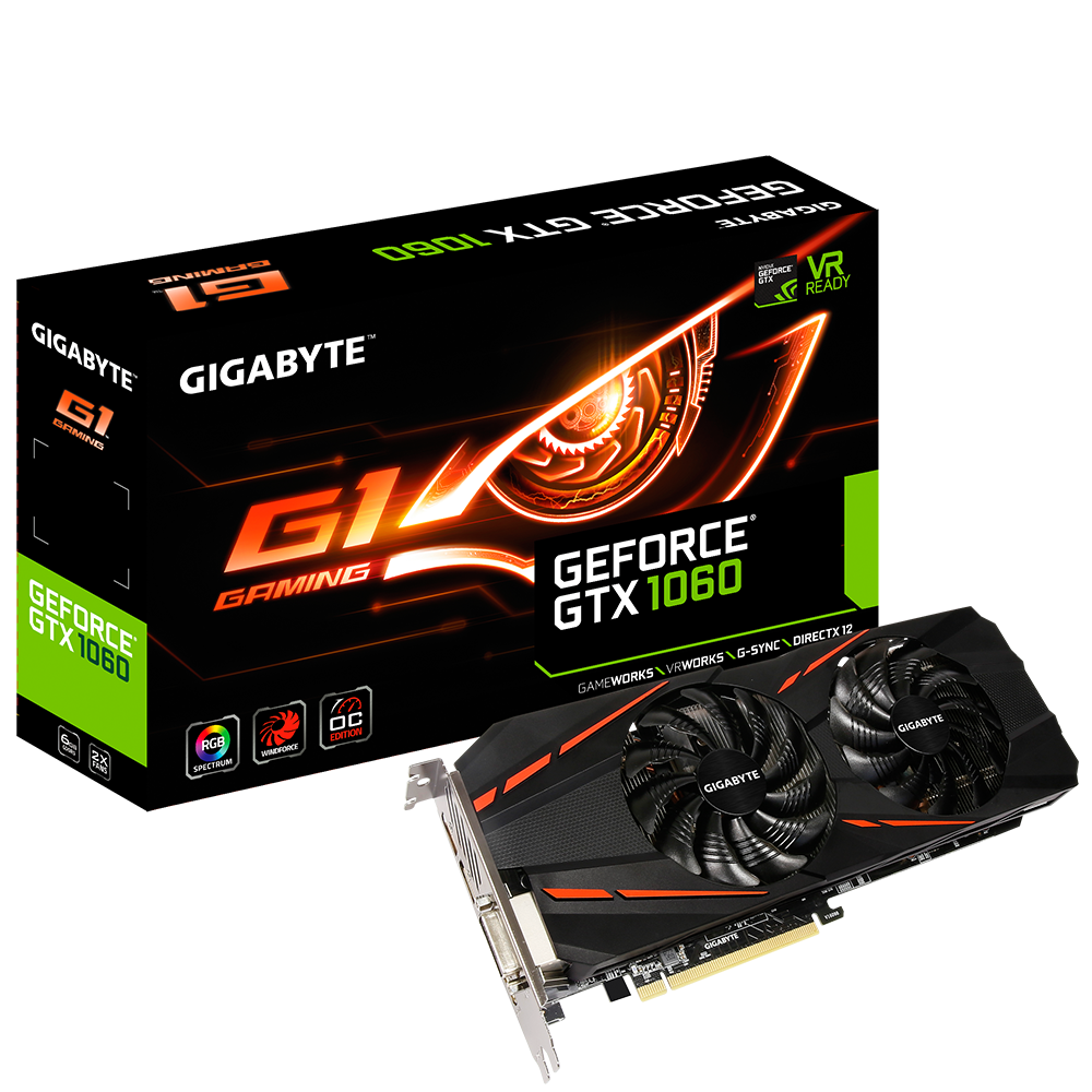 udtale Tilståelse Udlevering GeForce® GTX 1060 G1 Gaming 6G (rev. 2.0) Key Features | Graphics Card -  GIGABYTE Global