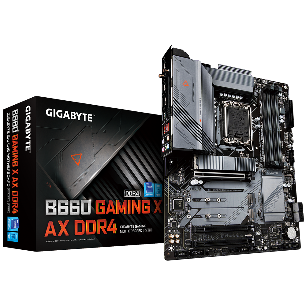 GIGABYTE B760 Gaming X AX DDR4 (LGA 1700/ Intel/ B760/ ATX/ DDR4/ Triple  M.2/ PCIe 4.0/ Front USB 3.2 Gen2X2 Type-C/WiFi 6E/ 2.5GbE LAN/Q-Flash  Plus/PCIe EZ-Latch/Gaming Motherboard) : Electronics 