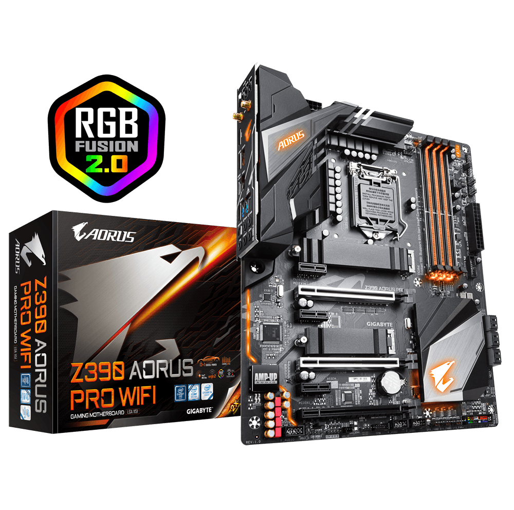マザーボード GIGABYTE Z390 AORUS PRO WiFi png