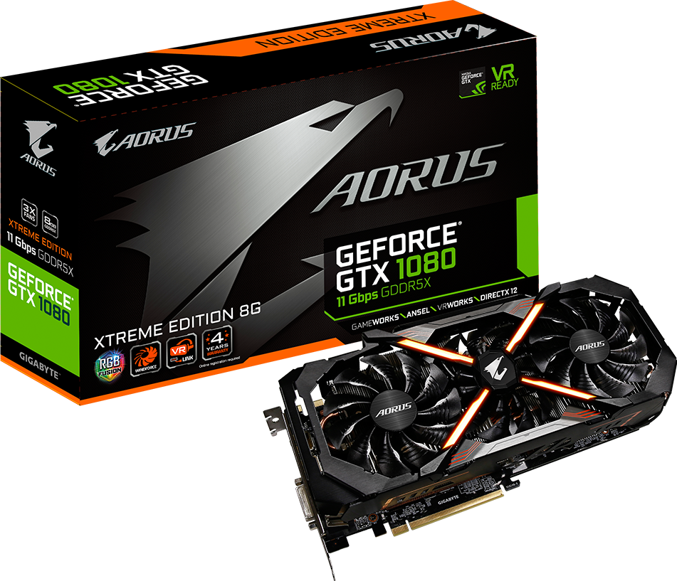 グラフィックスカード - AORUS GeForce® GTX 1080 Xtreme Edition 8G 11Gbps