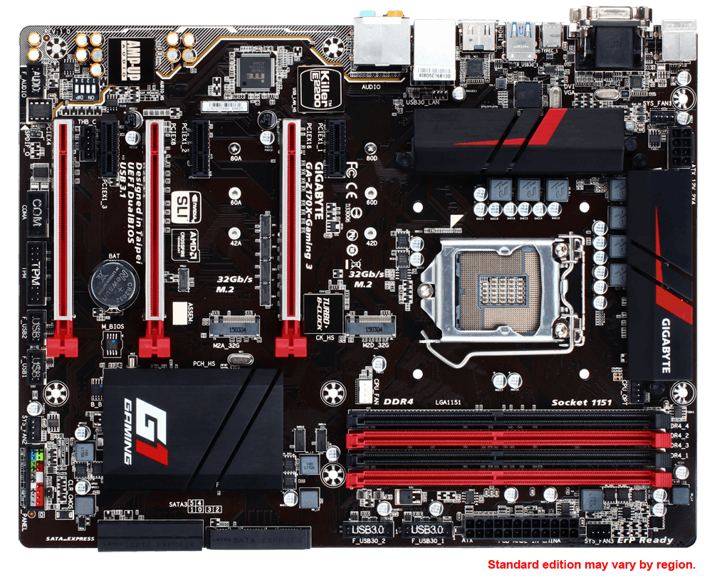 GIGABYTE マザーボード Z170X-GAMING3 GA-Z170X-Gaming 3 (rev. 1.0) Overview | Motherboard