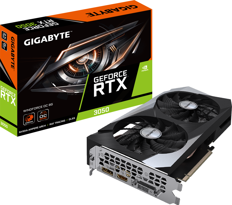 GIGABYTE RTX3050 電源レス GeForce RTX™ 3050 WINDFORCE OC 8G - GIGABYTE Global