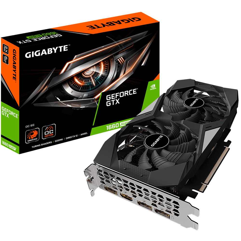 グラフィックスカード Gigabyte Gv-N166SOC-6GD GeForce GTX 1660