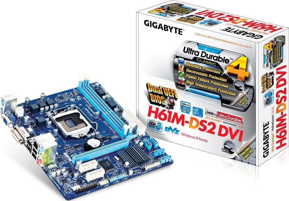 Motherboard - GA-H61M-DS2 DVI