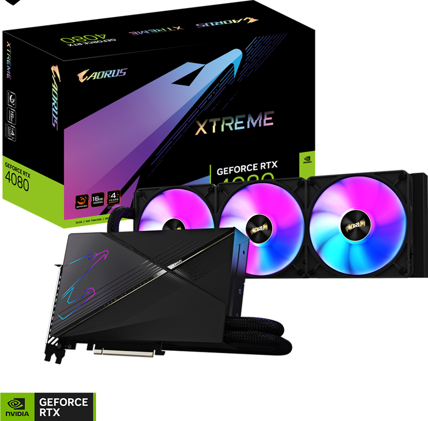 AORUS GeForce RTX™ 4080 16GB XTREME WATERFORCE